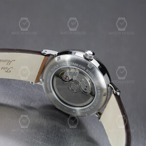 Bauhaus automatic watch 2160-3 Blue with power reserve indicator