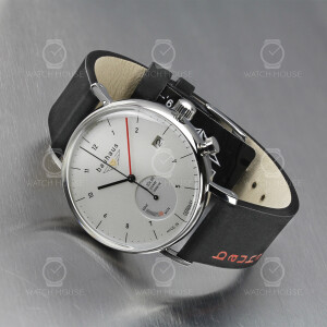 Bauhaus 2112-1 Solar Powered Mens Watch with Power Reserve Indicator in Silver