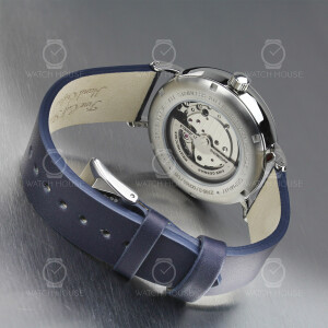 Bauhaus 2166-3 men automatic watch with open heart in...
