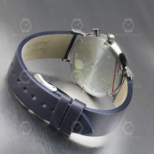 Bauhaus 2112-3 Solar Powered Mens Watch With Power Reserve Indicator In Darkblue