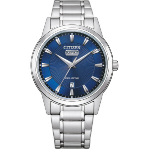 Citizen AW0100-86LE Eco Drive large day in blue