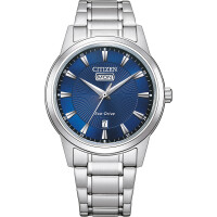 Citizen AW0100-86LE Eco Drive large day in blue
