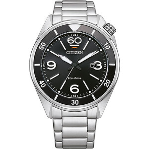 Citizen AW1710-80E Sporty Eco Drive mens watch in full steel