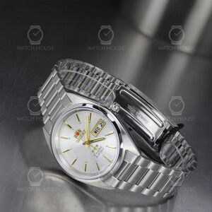Orient 3-Star automatic watch unisex size in silver...