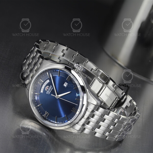 Orient Automatic Watch with Day & Date in Deep Blue RA-AX0004L0HB