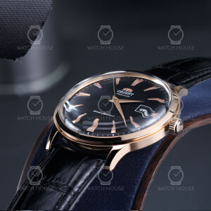 Orient Rose Gold Automatic Domed Glass Watch FAC00001B0 Black