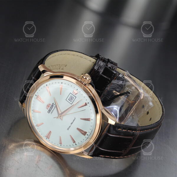 Orient Rose Gold Automatic Domed Glass Watch FAC00002W0