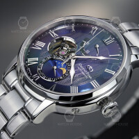 Orient Star automatic watch RE-AY0103L00B complication with real moon phase