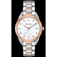 Bulova Sutton 98P183 Two-Tone Rose Gold and Diamond Ladies Watch