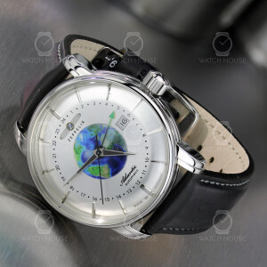 Zeppelin Atlantic automatic watch GMT 8468-1 Silver