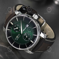 Zeppelin Atlantic 3 Hands Regulator Automatic Watch 8426-4 Sellita SW266 Emerald Green