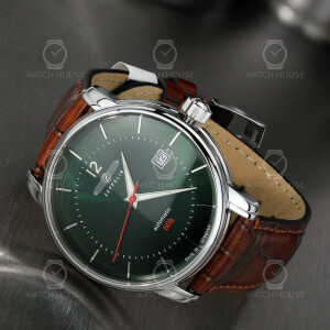 Zeppelin LZ127 Bodensee 8160-4 with 60 hours power reserve in emerald green