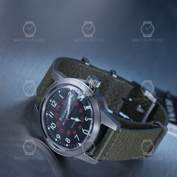 Bulova Automatic 98A255 Hack Watch Military