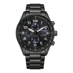 Citizen B612 Eco Drive Herren Chronograph CA0775-79E Schwarz