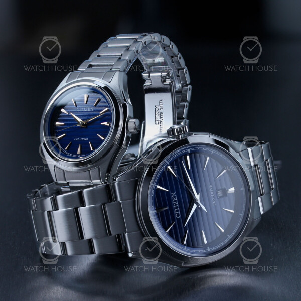 Citizen Couple Watches PSC018 Exo Drive Steel/Blue