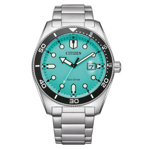 Citizen XL Eco Drive Sports Mens Watch AW1760-81W Turquoise