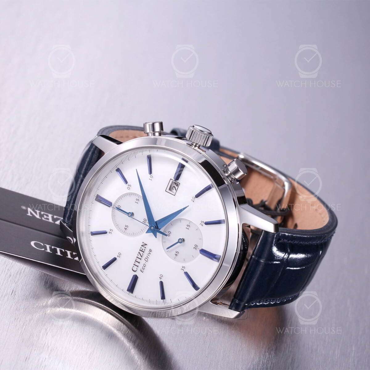 Citizen Classic Eco-Drive Chrono CA7069-16A - Silver-Blue