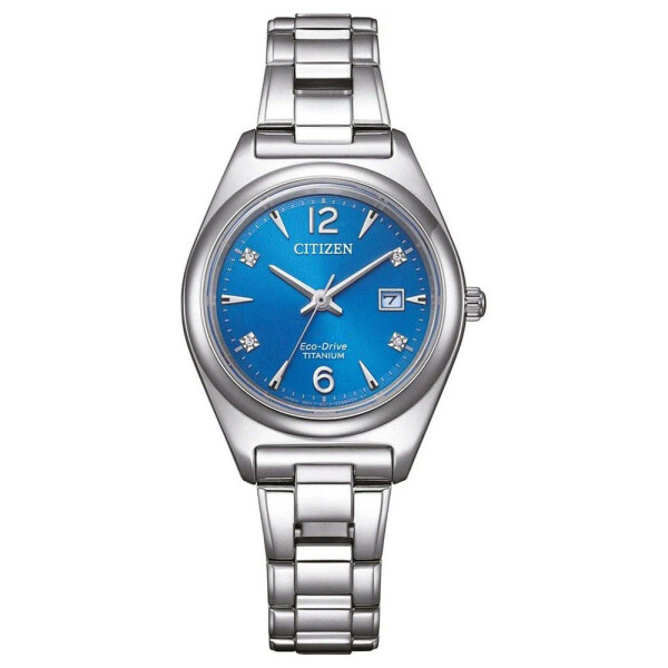 Citizen Women s Super Titanium Watch with Diamonds EW2601 81L Blue