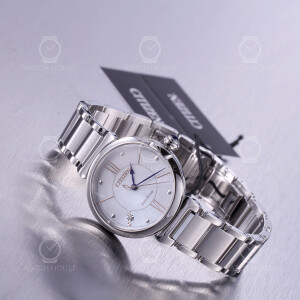 Citizen Womens Diamond Mother-of-Pearl Eco-Drive Watch...