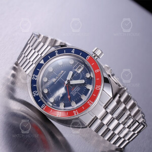 Bulova Oceanographer GMT Automatic Watch 96B405 Pepsi