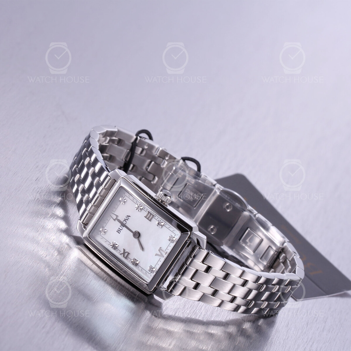 Bulova women's square watch cheap