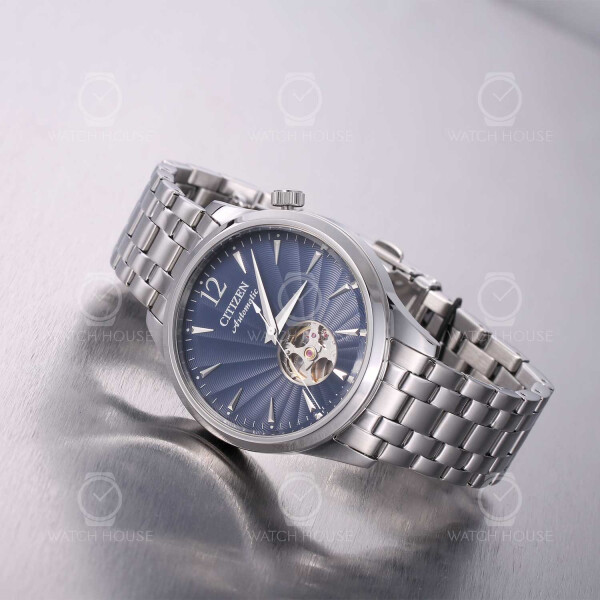 Citizen NH9131-73L Semi-Skeletal 8229 Automatic Watch in Steel Blue