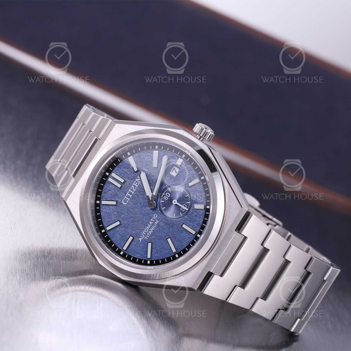 Citizen Titanium NJ0180-80L Automatic Watch Blue