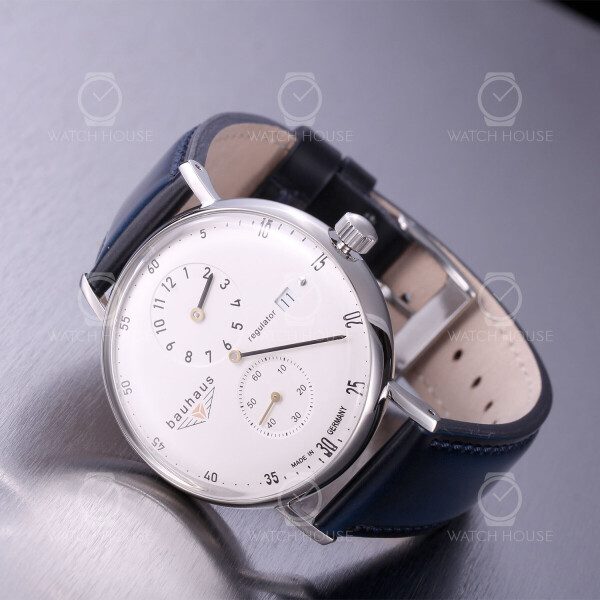 Bauhaus 2126-1 Sellita Automatik-Regulator SW266 in Weiß