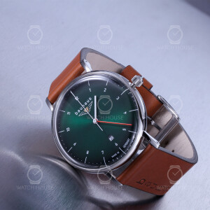 Bauhaus 2140-4 Quarz Kräftiges Lederband Herren Armbanduhr