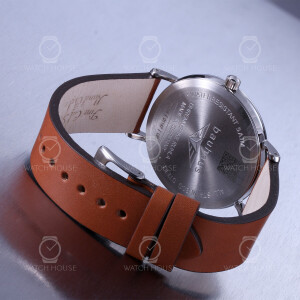 Bauhaus 2140-4 Quarz Kräftiges Lederband Herren Armbanduhr