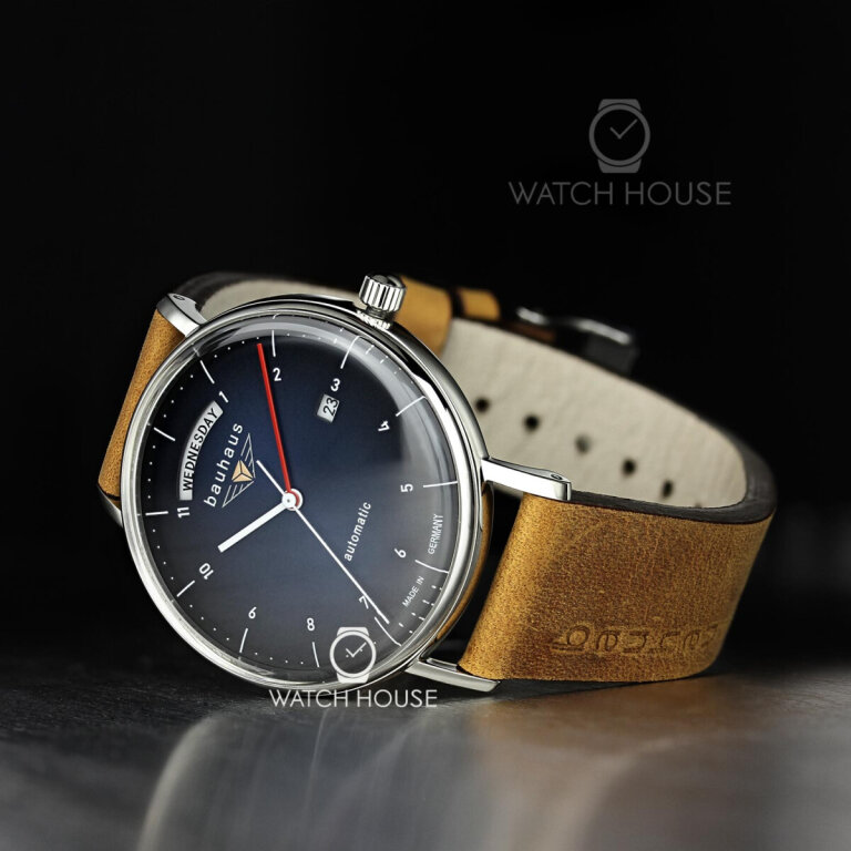 Bauhaus 2162-3 Reduced Design Mens Automatic With Day Date