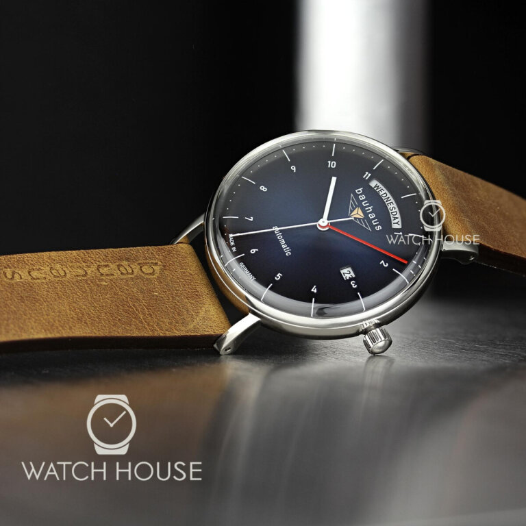 Bauhaus 2162-3 Reduced Design Mens Automatic With Day Date