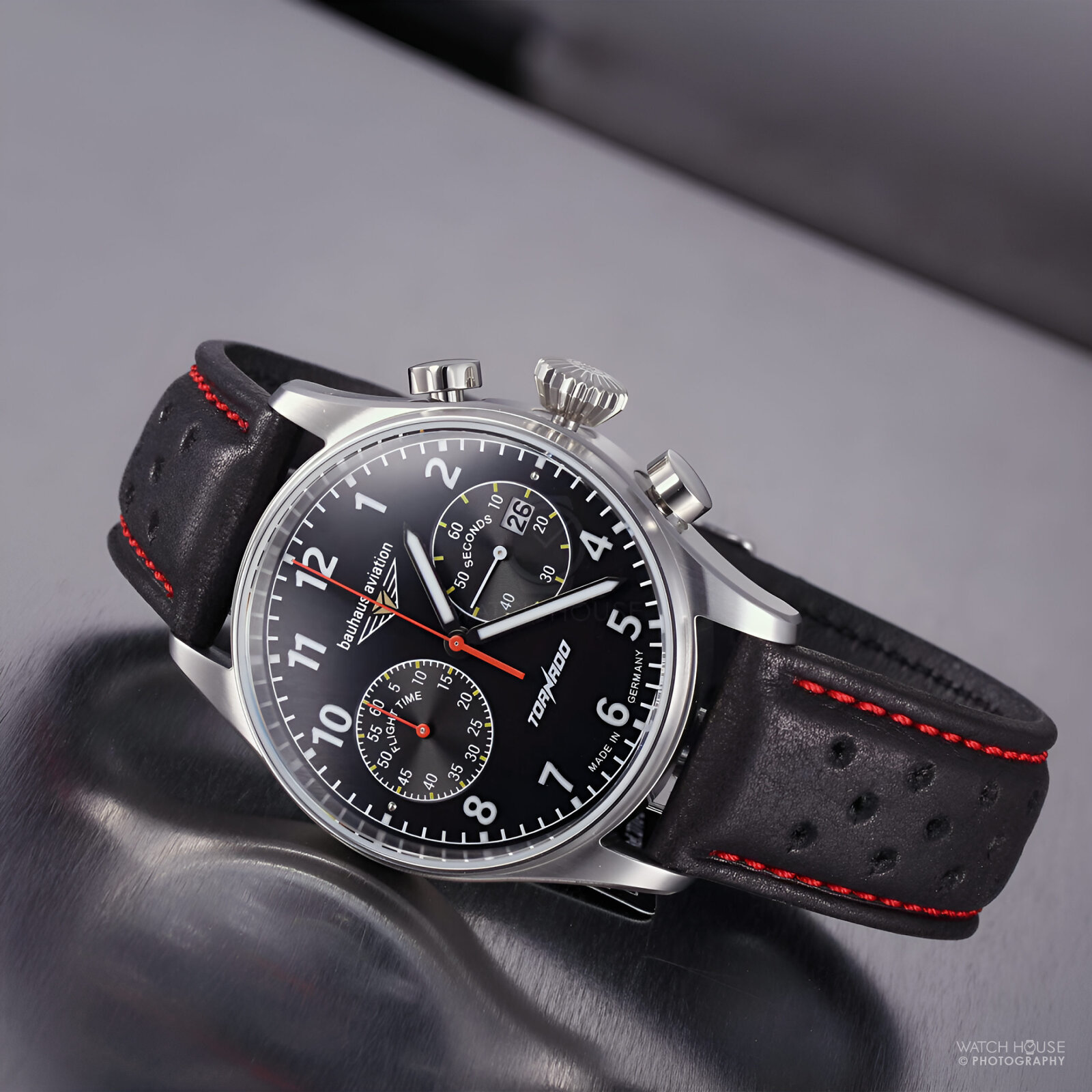 Bauhaus Men's Watch BAUHAUS men's watch AVIATION TORNADO 2790-3 from