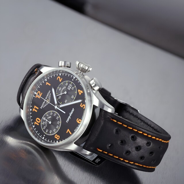 Bauhaus Aviation 2770-5 / Tornado Chronograph 6S21 Orange