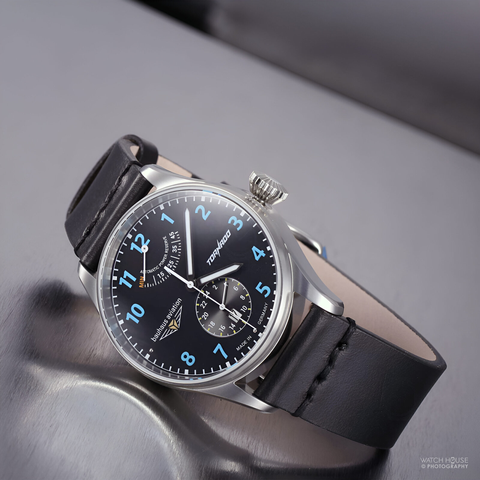 Bauhaus Aviation Tornado Premium Automatic 2790-3 - Blue Caliber 9132