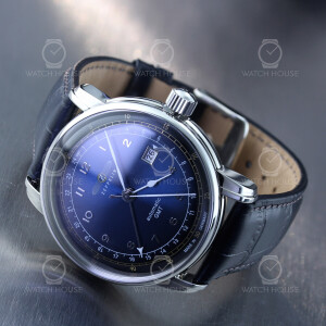 Bauhaus Aviation Luftfahrt 7668-3 GMT Cal.9075 in dunkelblau