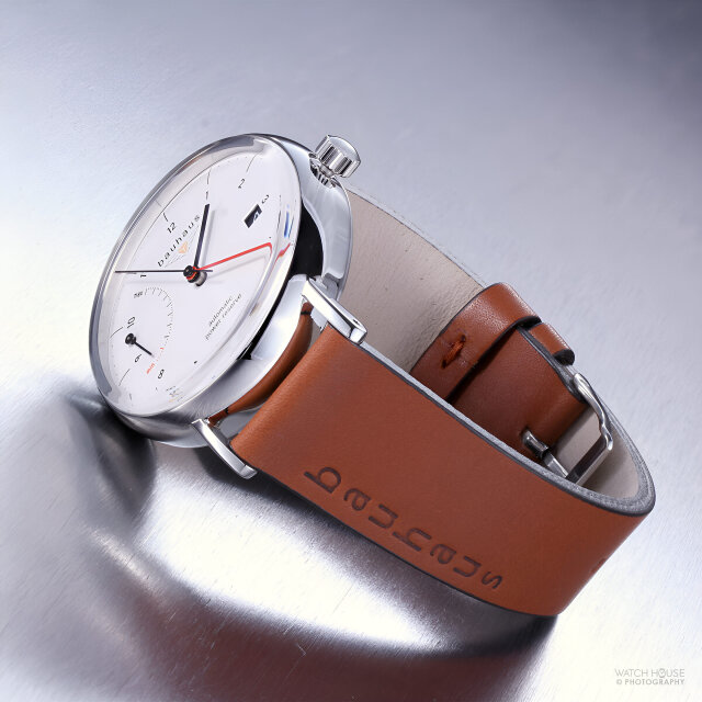 Bauhaus Mens Automatic Watch 2160-1 Silver - Power Reserve Display