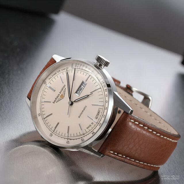 Bauhaus Aviation Day-Date Automatikuhr 2366-5