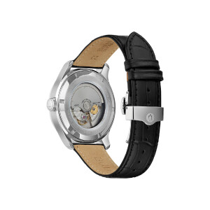 Bulova 96B385 Automatik GMT Herrenuhr mit 2te Zeitzone in Dunkelblau