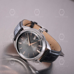 Bulova 96B422 Sutton mens automatic watch in steel black