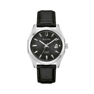 Bulova 96B435 Mens Surveyor Automatic Watch Steel-Black