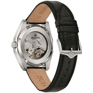 Bulova 96B435 Mens Surveyor Automatic Watch Steel-Black