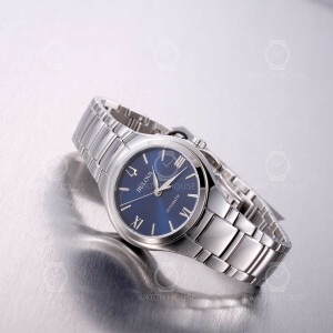 Bulova 96L319 Sutton ladies automatic watch in steel blue