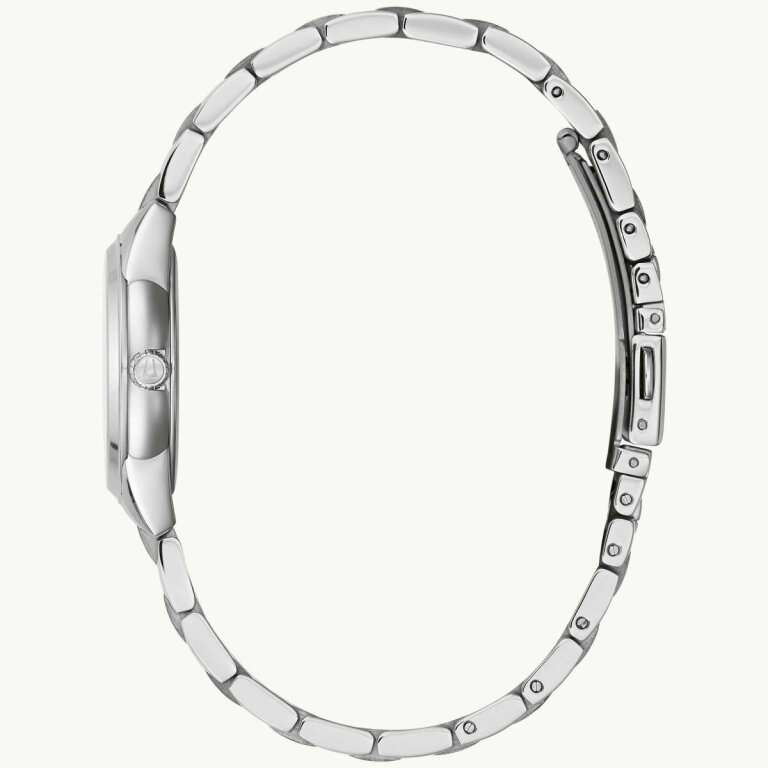 Bulova 96P250 Surveyor Steel-Blue Ladies Watch with 11 Diamonds