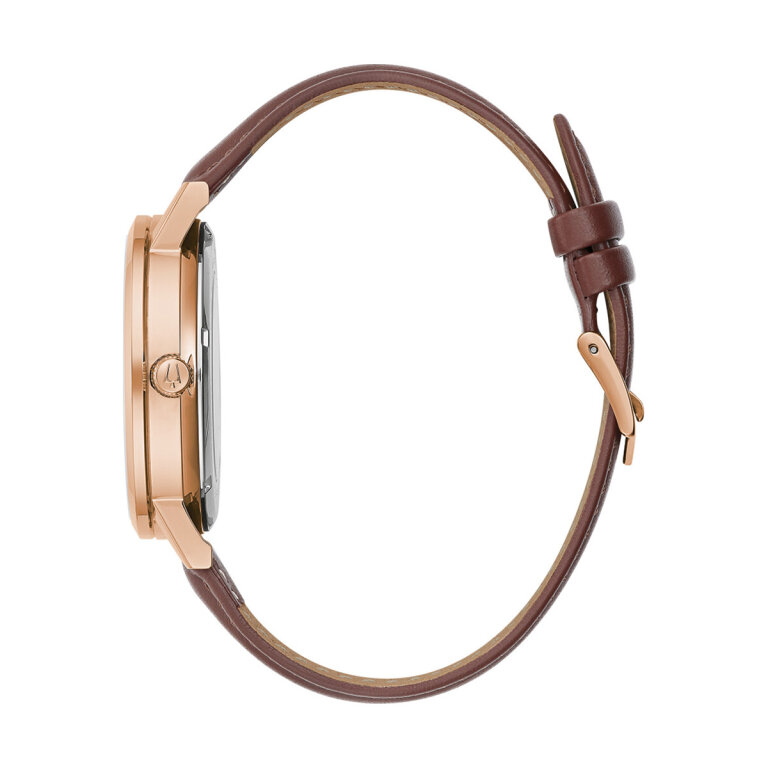 Bulova 97A172 American Clipper Skelettierte Automatikuhr in Roségold