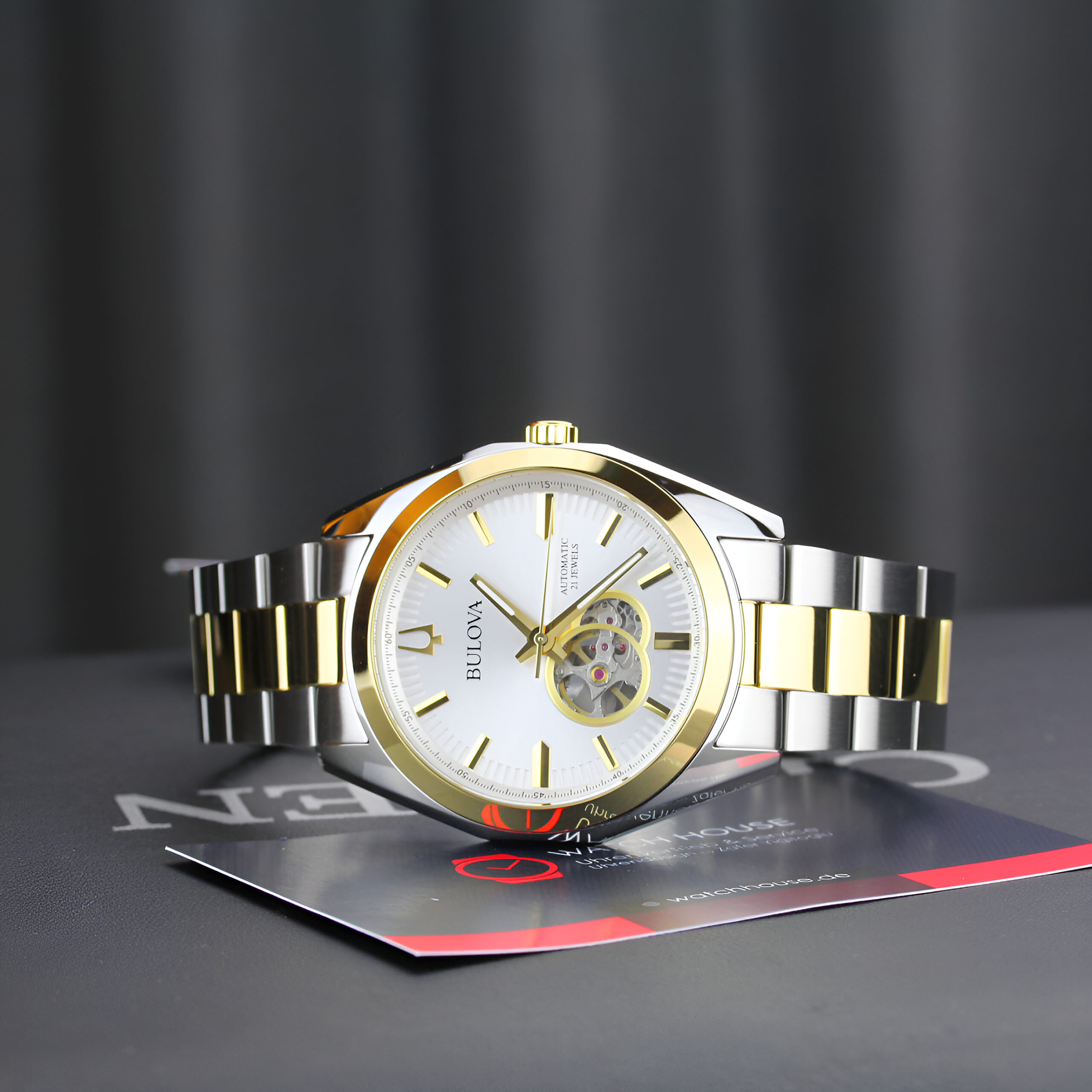 Bulova 98A284 Mens Surveyor Bicolor Automatic Watch