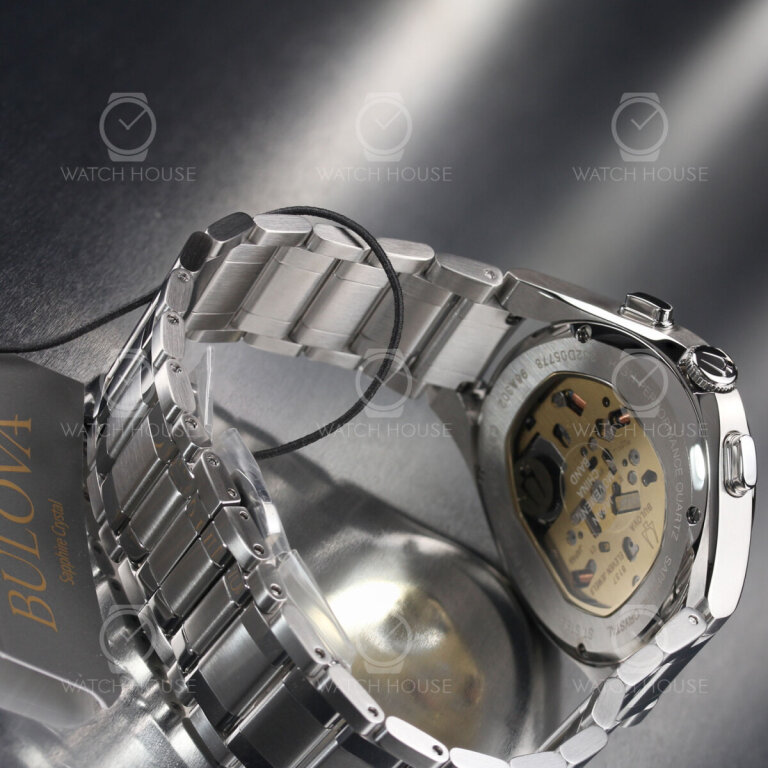 Bulova Curv 96A302 Blue 262kHz Chronograph