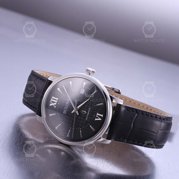 Bulova Hudson 96B441 Classic Collection Automatik in Schwarz