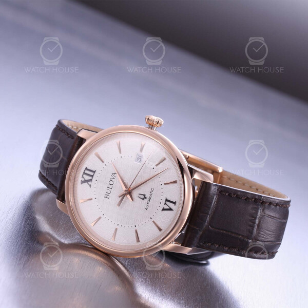 Bulova Hudson 97B225 Classic Collection Automatik in Beige