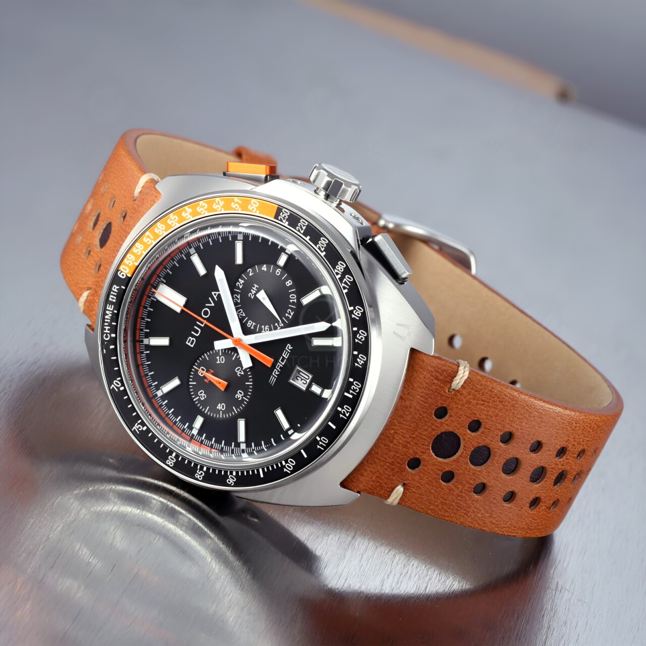 Bulova Racer Chronograph 98B427 performance Collection Schwarz